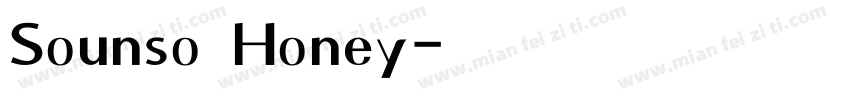 Sounso Honey字体转换